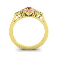 Simple Floral Pave Zepala Ring