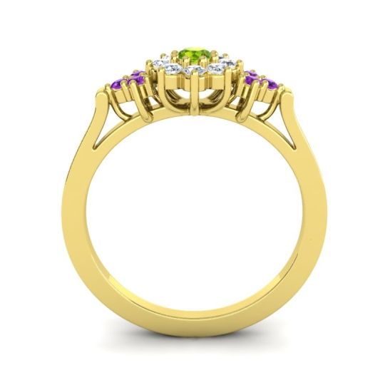 Simple Floral Pave Zepala Ring