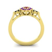 Simple Floral Pave Zepala Ring