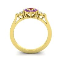 Simple Floral Pave Zepala Ring