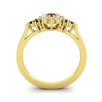 Simple Floral Pave Zepala Ring