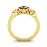 Simple Floral Pave Zepala Ring