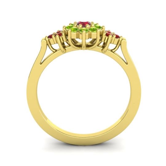 Simple Floral Pave Zepala Ring