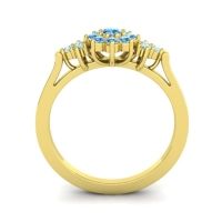 Simple Floral Pave Zepala Ring