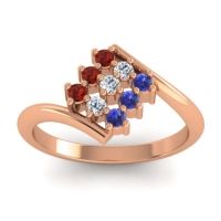 Simple Pave Bypass Navaza Ring