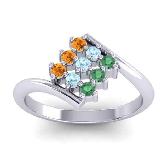 Simple Pave Bypass Navaza Ring