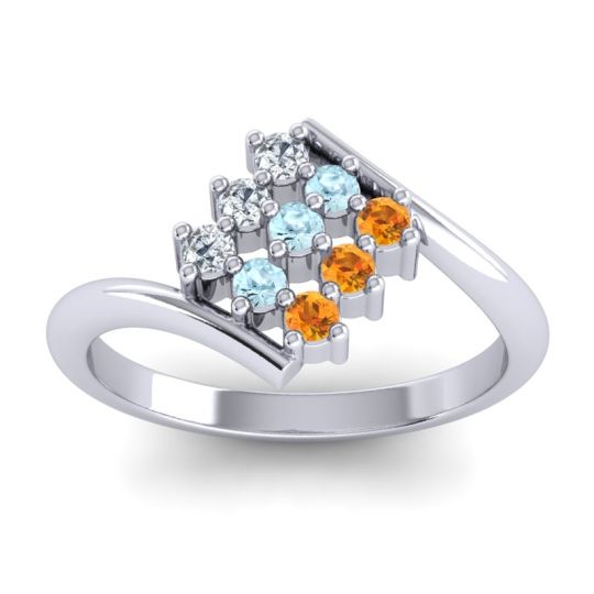 Simple Pave Bypass Navaza Ring