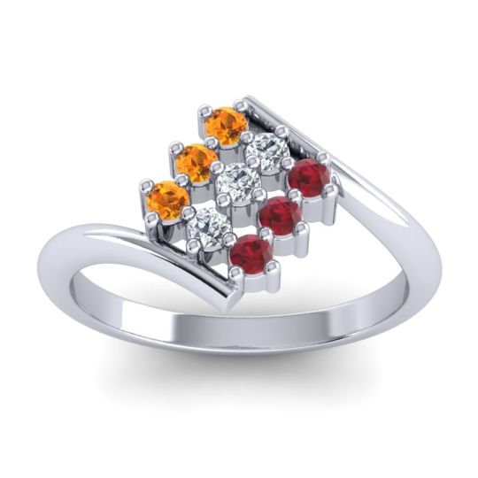 Simple Pave Bypass Navaza Ring