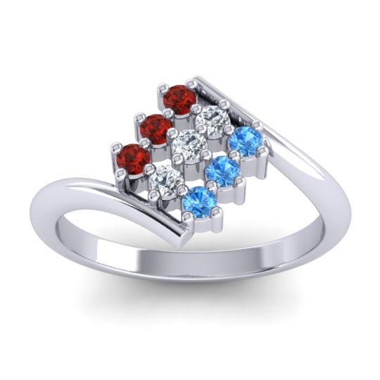 Simple Pave Bypass Navaza Ring