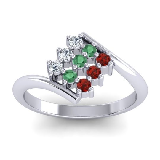 Simple Pave Bypass Navaza Ring