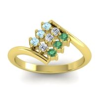 Simple Pave Bypass Navaza Ring