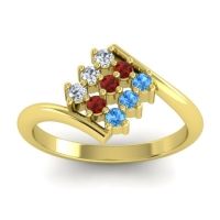 Simple Pave Bypass Navaza Ring