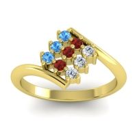 Simple Pave Bypass Navaza Ring