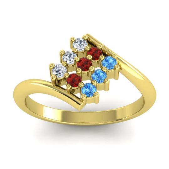 Simple Pave Bypass Navaza Ring