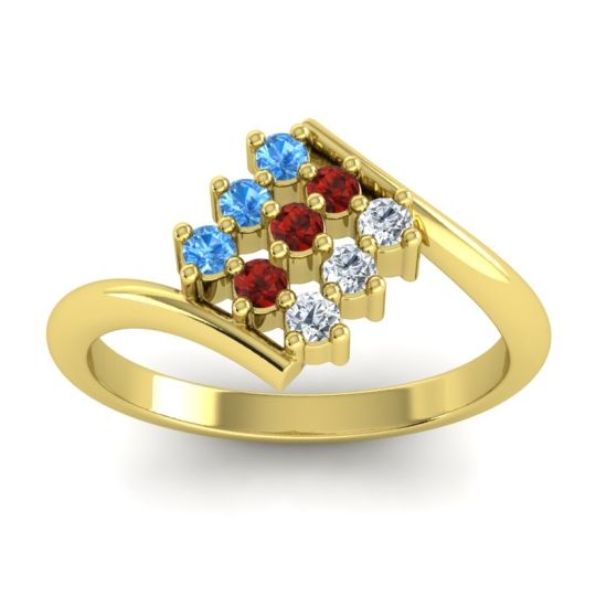 Simple Pave Bypass Navaza Ring