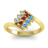 Simple Pave Bypass Navaza Ring