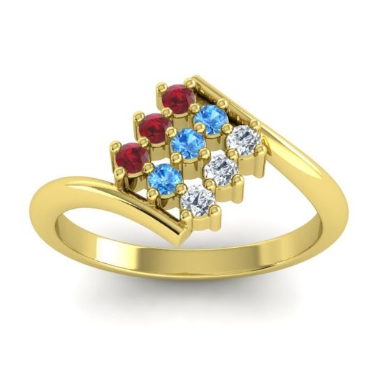 Simple Pave Bypass Navaza Ring