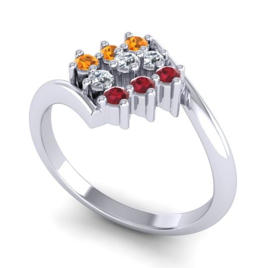 Simple Pave Bypass Navaza Ring