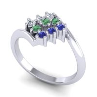 Simple Pave Bypass Navaza Ring