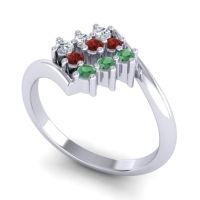 Simple Pave Bypass Navaza Ring