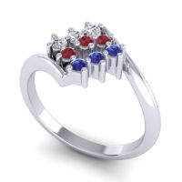 Simple Pave Bypass Navaza Ring