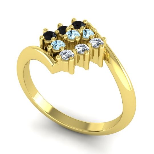 Simple Pave Bypass Navaza Ring