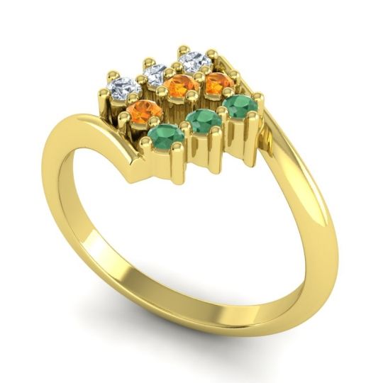 Simple Pave Bypass Navaza Ring