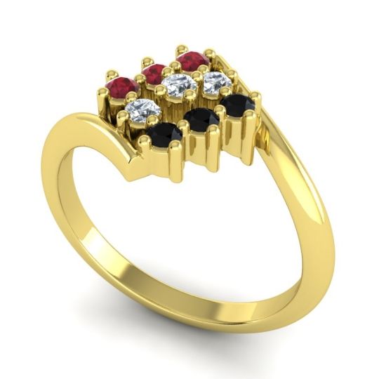 Simple Pave Bypass Navaza Ring