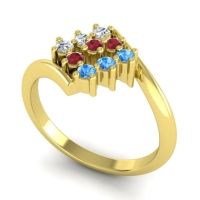 Simple Pave Bypass Navaza Ring