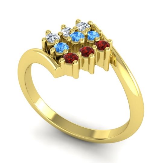 Simple Pave Bypass Navaza Ring