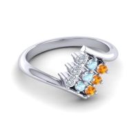 Simple Pave Bypass Navaza Ring