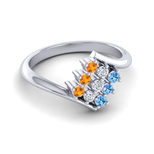 Simple Pave Bypass Navaza Ring