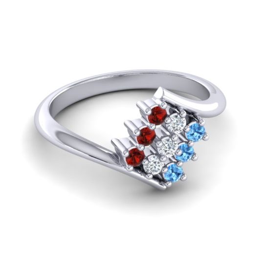 Simple Pave Bypass Navaza Ring