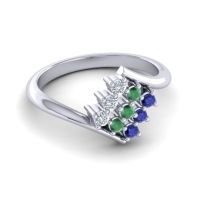 Simple Pave Bypass Navaza Ring