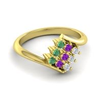 Simple Pave Bypass Navaza Ring