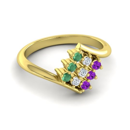 Simple Pave Bypass Navaza Ring