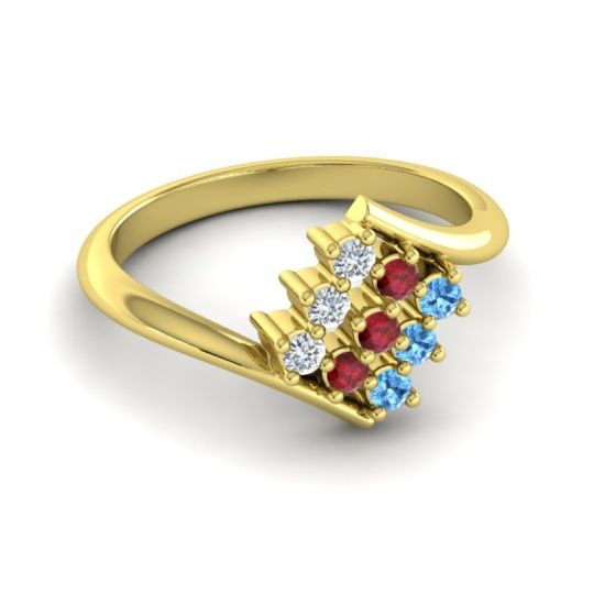 Simple Pave Bypass Navaza Ring