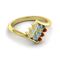 Simple Pave Bypass Navaza Ring