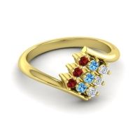 Simple Pave Bypass Navaza Ring