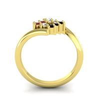 Simple Pave Bypass Navaza Ring