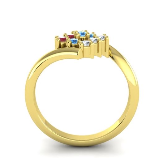 Simple Pave Bypass Navaza Ring