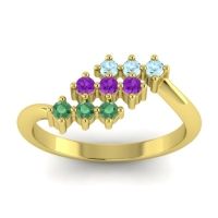Simple Pave Bypass Pravat Ring
