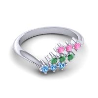Simple Pave Bypass Pravat Ring