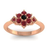 Simple Floral Pave Abja Ring