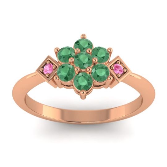 Simple Floral Pave Abja Ring