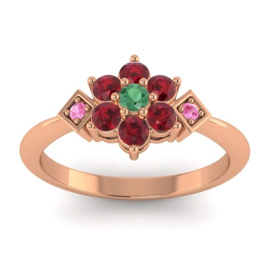 Simple Floral Pave Abja Ring