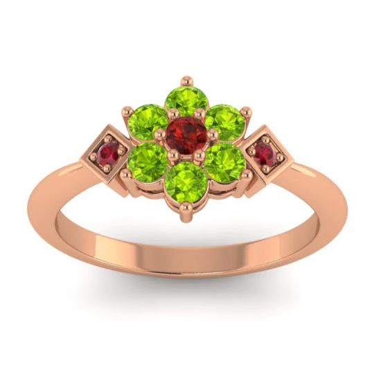 Simple Floral Pave Abja Ring