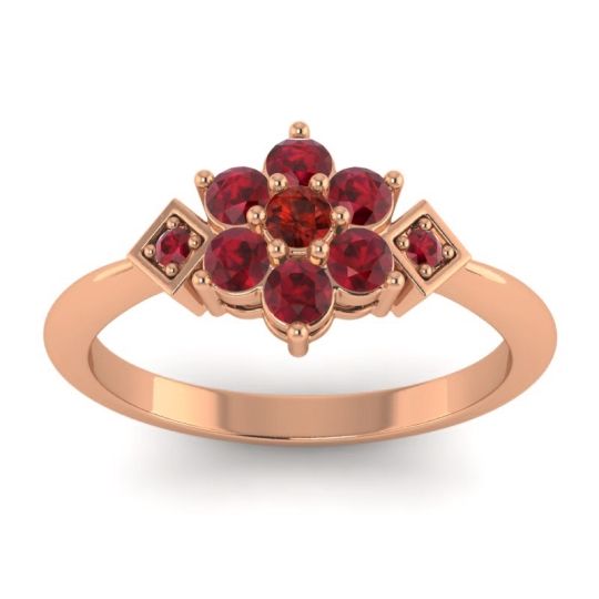 Simple Floral Pave Abja Ring