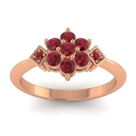 Simple Floral Pave Abja Ring