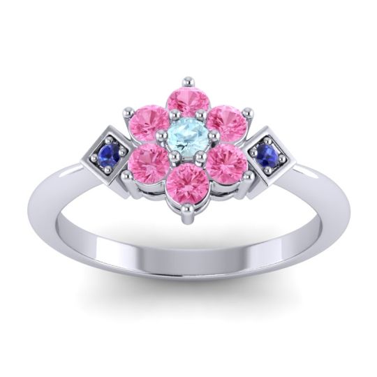 Simple Floral Pave Abja Ring